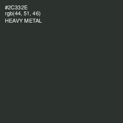 #2C332E - Heavy Metal Color Image